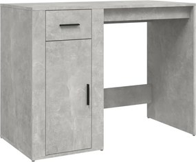 vidaXL betonszürke szerelt fa íróasztal 100x49x75 cm