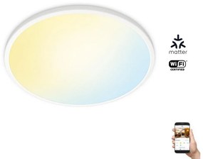 WiZ - LED Dimmelhető mennyezeti lámpa SUPERSLIM LED/22W/230V fehér Wi-Fi