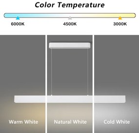 Brilagi - LED Dimmelhető Lámpa SLEEKLINE SMART LED/40W/230V Wi-Fi Tuya Fehér+TA