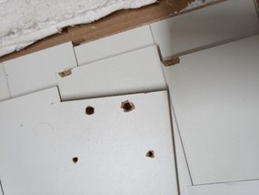 AKCIÓ Fehér étkezőasztal sonoma tölgy dekorral MADO 120x80 II. osztály