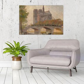 Kép - Robert William Vonnoh, Notre Dame de Paris, reprodukciók (90x60 cm)