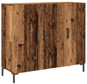 antik fa színű szerelt fa tálalószekrény 90 x 34 x 80 cm