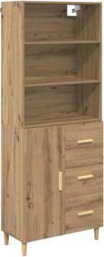 vidaXL Magasfiú fiókkal Artisan tölgy 69,5 x 32,5 x 180 cm Faanyag