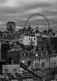 Poszter 67,5x95cm London városkép millenniumi körrel, Assaf Frank