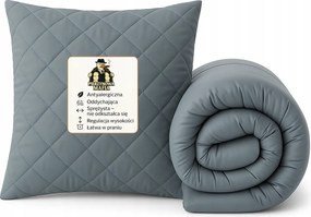 Szürke paplan szett 220x200 párna 70x80 antiallergén Lengyel