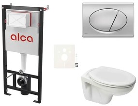 Fali WC szett Alca előtétfalas szereléshez + Ceramia S-Line Pro WC SIKOASP3