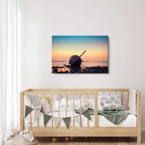 Kép - Hajótörést szenvedett hajó (90x60 cm)