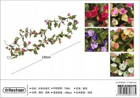 Mesterséges virág girland 230 cm Növényi dekoráció