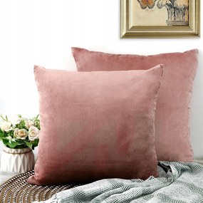 Tan Tomi díszpárnahuzat 50x50 2db rózsaszín bársony