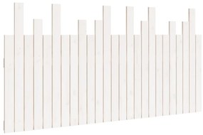 fehér tömör fenyőfa fali fejtámla 159,5x3x80 cm