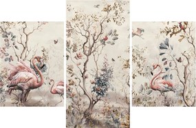 Kép - Rajz flamingókról (90x60 cm)