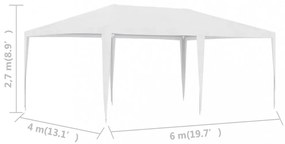 fehér rendezvénysátor 4 x 6 m