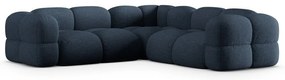 Sötétkék sarokkanapé Loretto – Cosmopolitan Design
