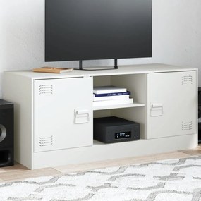 fehér acél TV-szekrény 99 x 39 x 44 cm