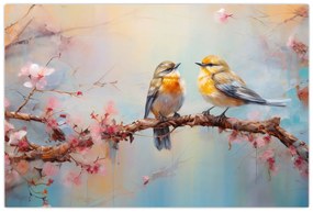 Kép - Lovebirds (90x60 cm)