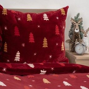 4Home Crimson Woods mikroflanel ágynemű, 140 x 200 cm, 70 x 90 cm