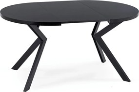 Bővíthető étkezőasztal Fekete színben. 100-250 cm Lukas