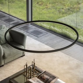 Ideal Lux - LED Dimmelhető csillár zsinóron ORACLE S LED/83W/230V 4000K átm. 150 cm fekete