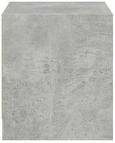 2 db betonszürke éjjeliszekrény üvegajtókkal 35 x 37 x 42 cm