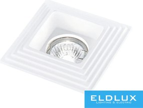 UNIVERSO Gipsz süllyesztett spot lámpatest 1xGU10 124x124x52mm IP20 fehér