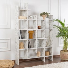 Könyvespolc Manco - Carrara Marble