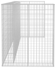 horganyzott acél gabionfal szemeteskukákhoz 320 x 100 x 120 cm