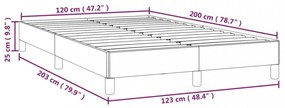 sötétkék bársony ágykeret matrac nélkül 120 x 200 cm