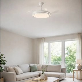 RÁBALUX 71364 FLUARA Ventilátoros lámpa Fehér IP20