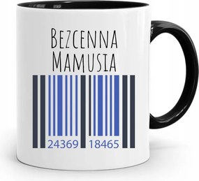 Fekete Bögre Ajándék Felbecsülhetetlen Értékű Anyukának, fényképes nyomattal