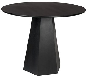 Kerek étkezőasztal kőrisfa dekoros asztallappal ø 100 cm Pilar – Zuiver