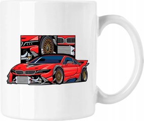 Bögre i8 Sport Car Autó Fehér 330ml