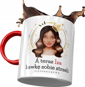 Piros Bögre Izabella Feleség Ajándék Nyomtatott Fotóval