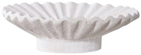 Gyertyatartó, cement, fehér, 2db