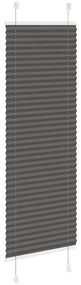 pliszírozott redőny fekete 40x100 cm szövetszélesség 39,4 cm