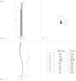 Eglo 99805 - LED Állólámpa LEJIAS LED/8W/230V