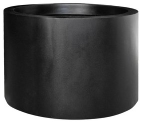 Virágcserép Jumbo Max közepes magasságú, fekete színű, többféle méretben - Pottery Pots méret: M - h 50 cm, ⌀ 70 cm
