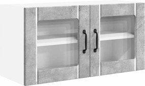 vidaXL Konyhaszekrény polcokkal Beton Szürke 80 x 31 x 40 cm Faanyag