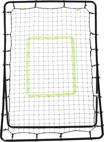 HOMCOM Hágó a Futballhoz hordozható visszapattanó hálóval, 75x126cm, Fekete | Aosom