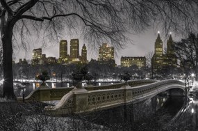 Poszter 86,4x56,8cm Központi park Manhattan panorámával, Assaf Frank