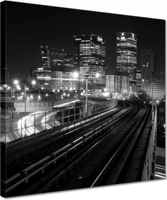 Vászonkép 30x30 Fekete-fehér felhőkarcolók