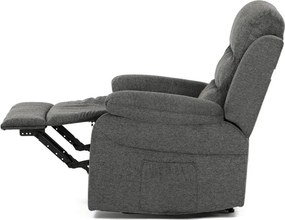 Dönthető fotel szürke, szövet anyag TV-4086 GREY2