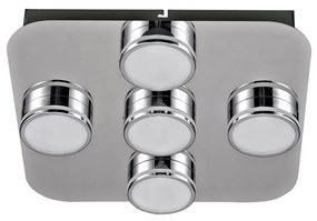 Italux MARCEL HD-4011N-05-9051D CH Süllyesztett mennyezeti lámpa 5x5W/LED
