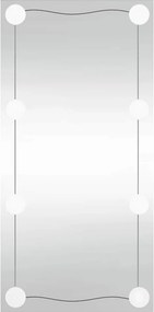 vidaXL téglalap alakú üveg falitükör LED-lámpákkal 30 x 60 cm