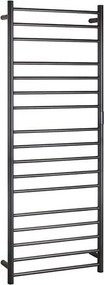 Törölközőszárító 60x168 cm rozsdamentes/fekete