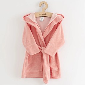 Gyerek frottír fürdőköpeny New Baby Comfortable pink, vel. 104/110