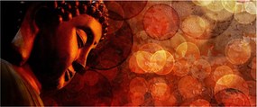 Kép - Buddha piros tónusokkal (120x50 cm)