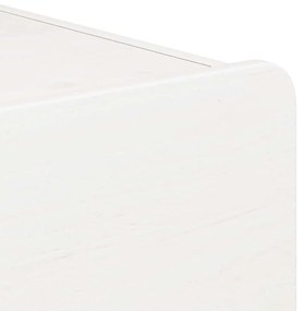 Éjjeli asztal fiókkal 2 pcs Fehér 39 x 34 x 33 cm Tömör fenyőfa
