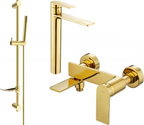 Mexen Zero DF70 kád szett, arany - 7113DF70-50