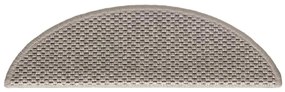30 db ezüst lépcsőszőnyegek öntapadós szizál kinézetű 56x17x3cm