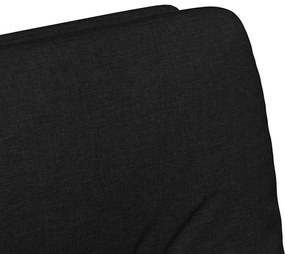 Kerekes Étkező Székek 2 pcs Fekete 57 x 67 x 95 cm szövet